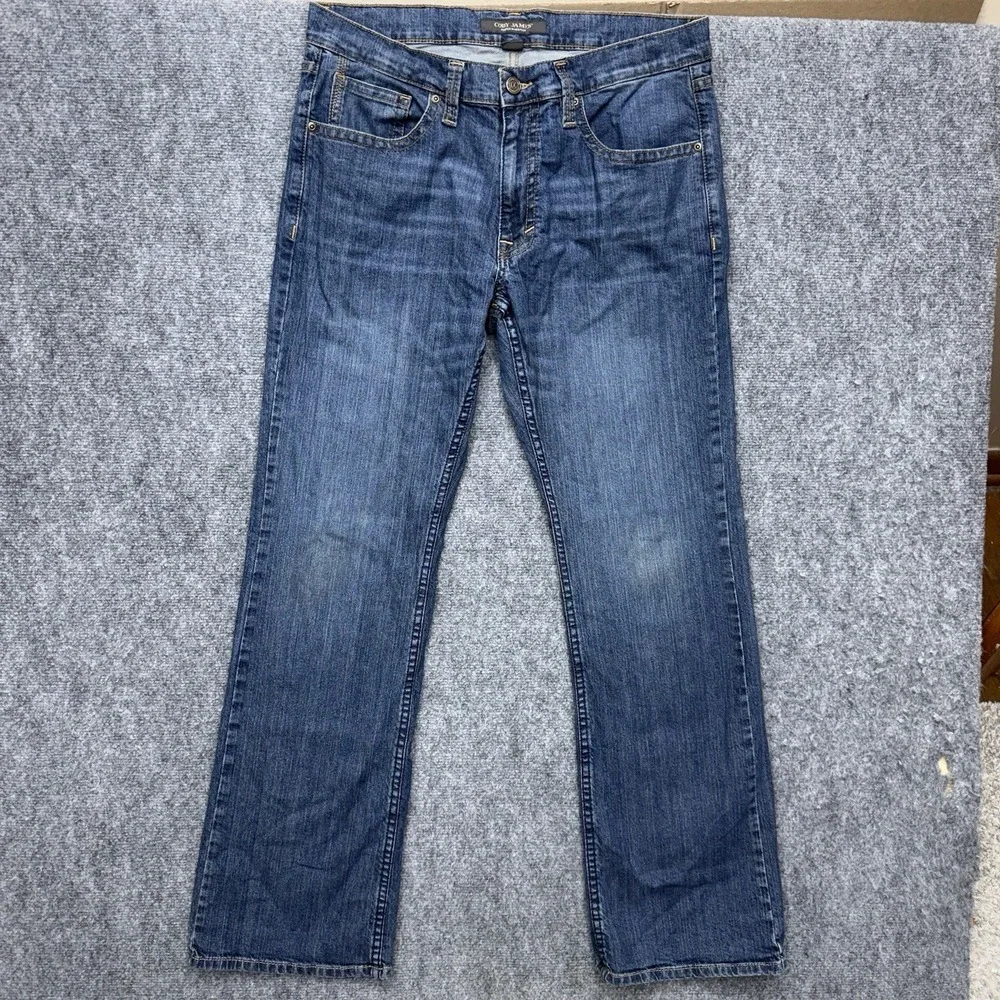 Cody James Relaxed Boot Cut Duke distressed jeans men's size 36 36x34 (READ)